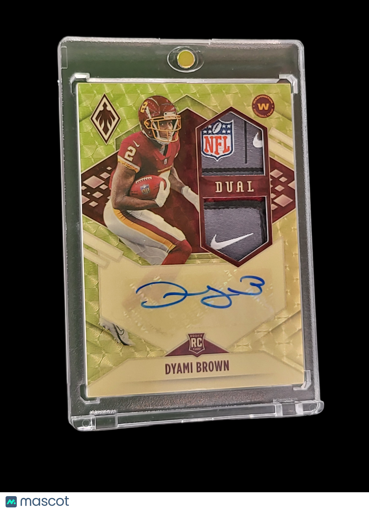 Sports Panini 2021 Panini Phoenix Football Dyami Brown #Rad-Dbr Dual Patch Rc Rps Rookie Dual