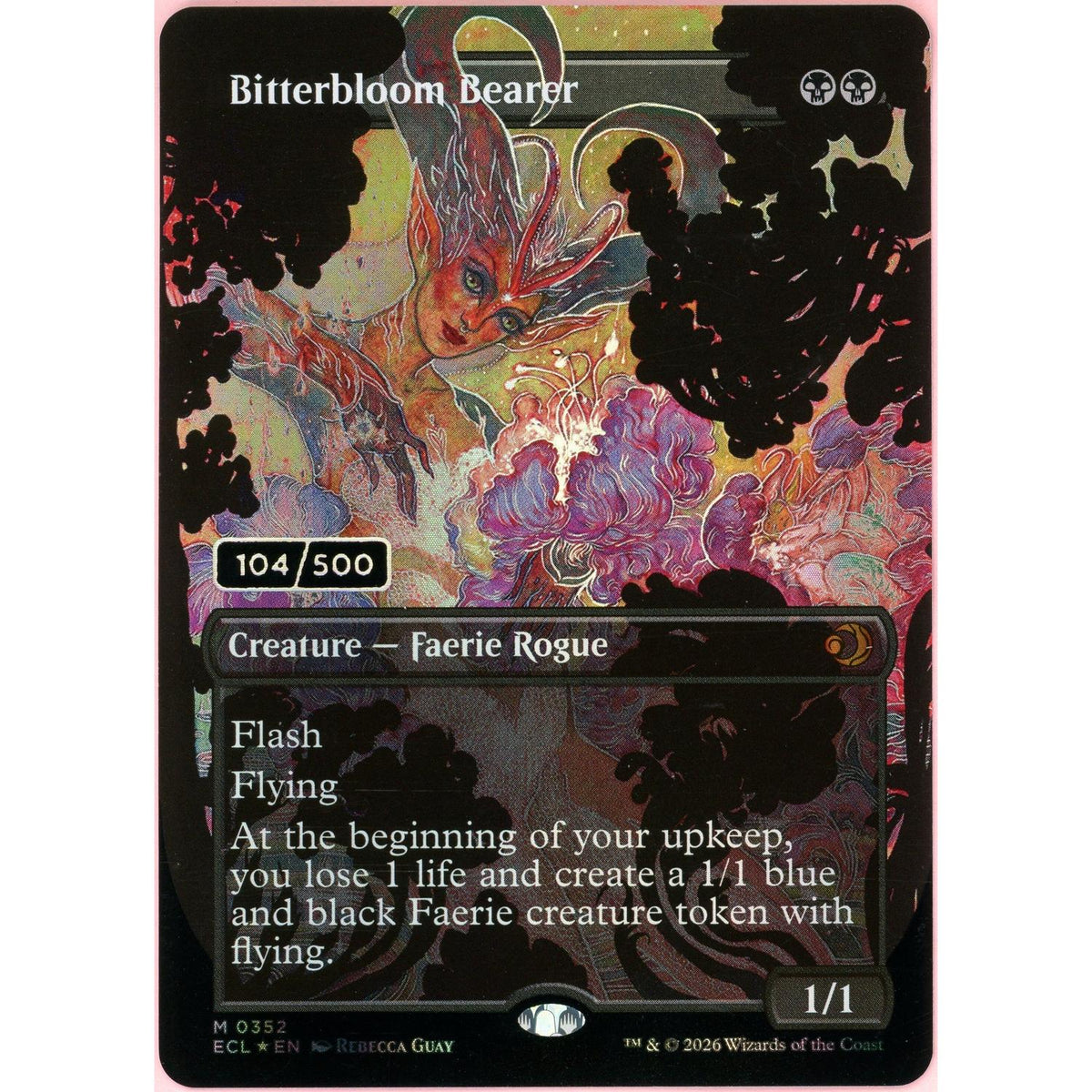 Magic The Gathering MTG Single: Bitterbloom Bearer Serialized 104/500 Lorwyn Eclipsed (2026) NM