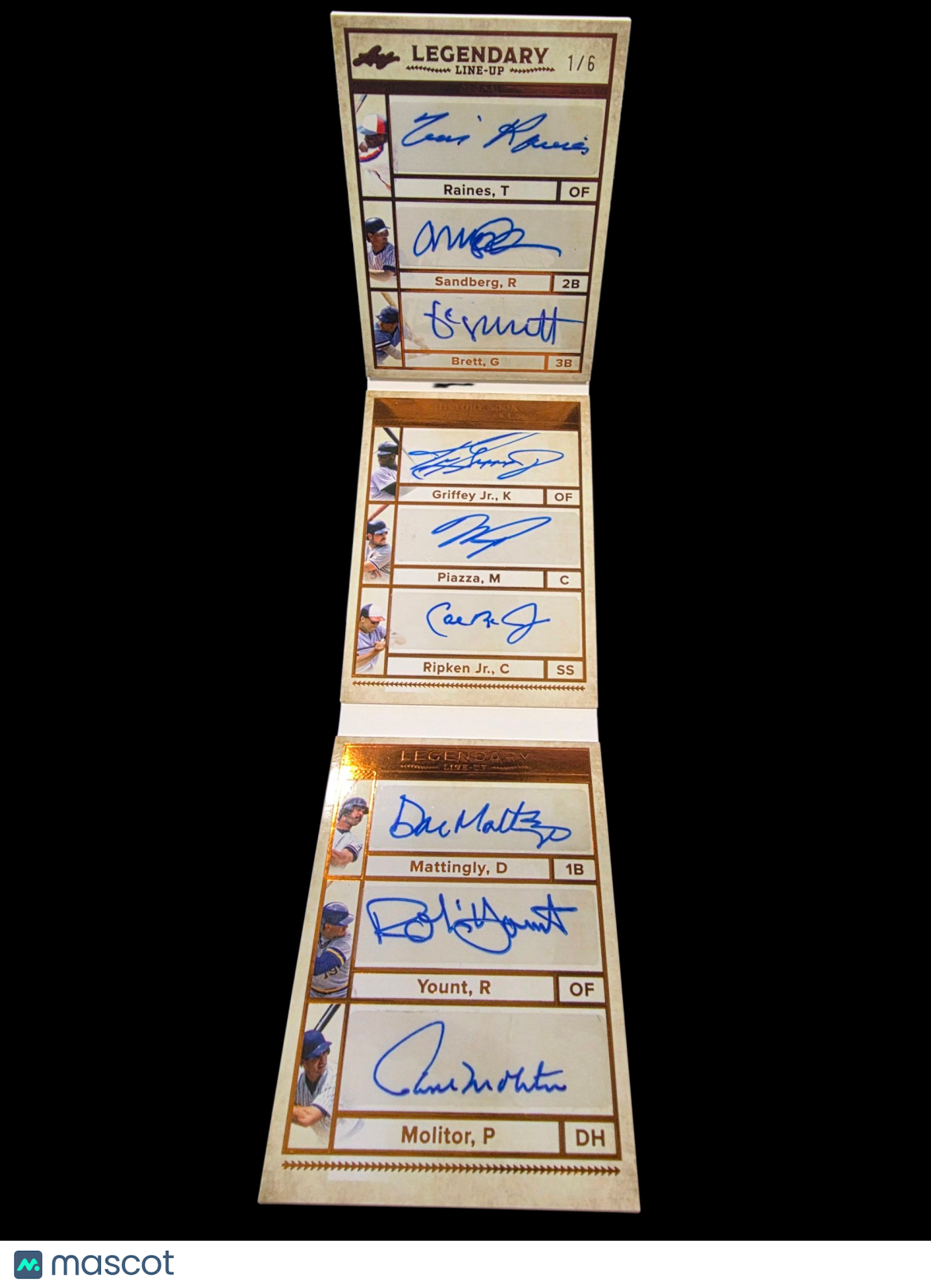 Sports 2017 Legendary 8 Multi-Auto Cal Ripken Jr. ,Piazza, Sandberg,Griffey