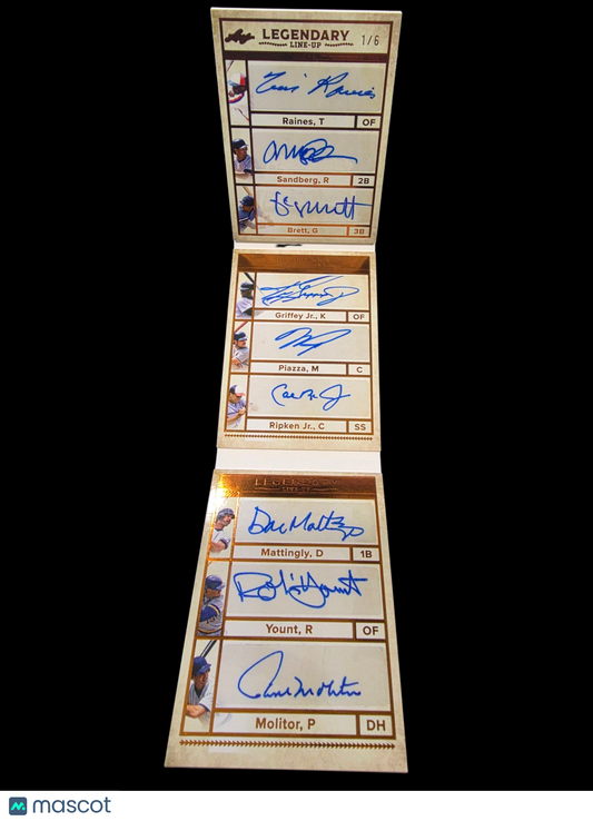 Sports 2017 Legendary 8 Multi-Auto Cal Ripken Jr. ,Piazza, Sandberg,Griffey