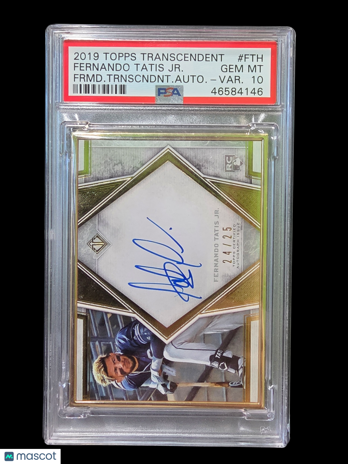 Sports Topps 2019 Topps Transcendent Framed Auto Fernando Tatis Jr. Auto Var. PSA 10