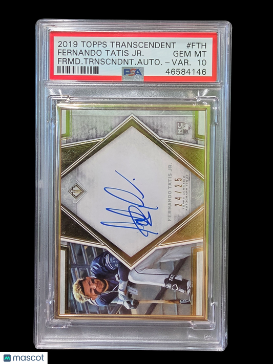Sports Topps 2019 Topps Transcendent Framed Auto Fernando Tatis Jr. Auto Var. PSA 10