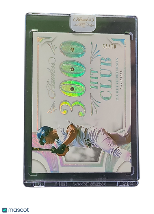 Sports Panini 2025 Panini Flawless 3000 Hit Club Rickey Henderson 01/25