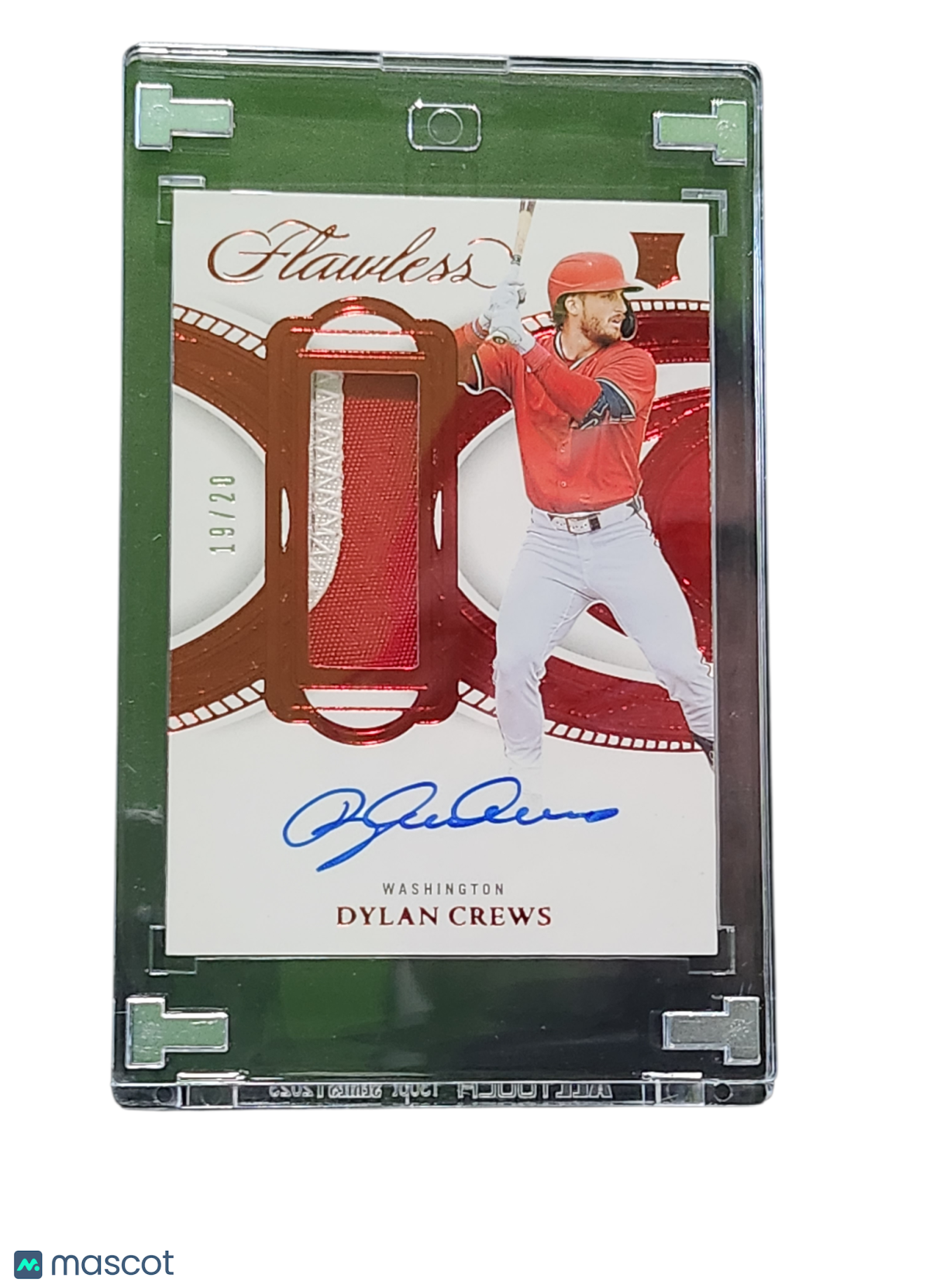Baseball Panini 2025 Panini Flawless Baseball Dylan Crews #Pss-Dc Prominent Swatch 19/20