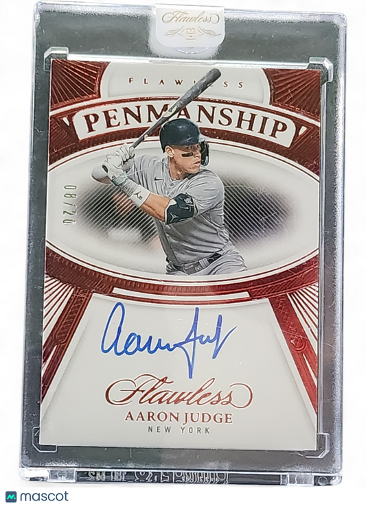 Baseball Panini 2024 Panini Flawless Baseball Penmanship Aaron Judge #Fp-Aj 08/20