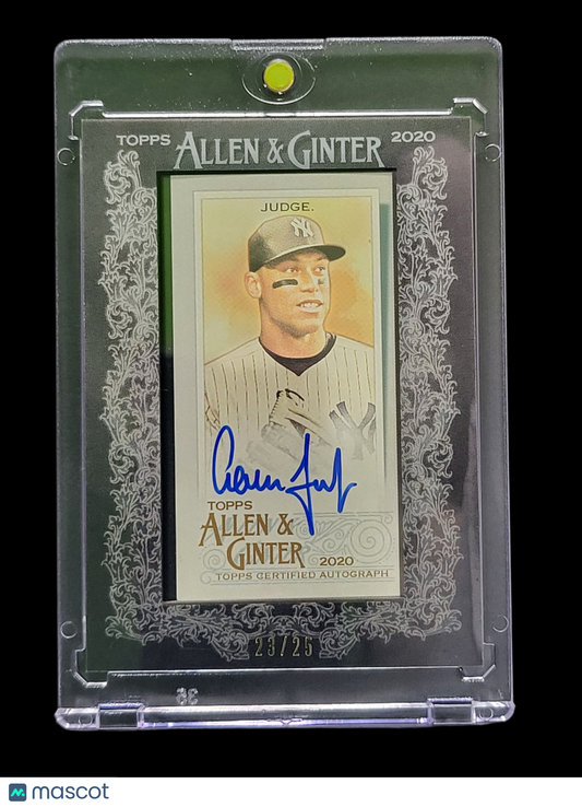 Sports Topps 2020 Topps Allen & Ginter Aaron Judge #Ma-Aj Framed Mini Autograph 23/25