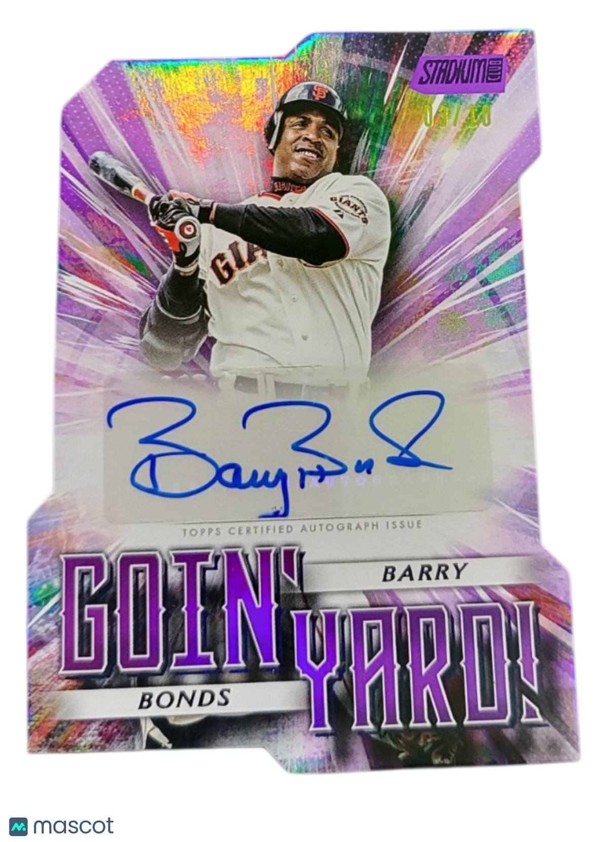 Sports Topps 2025 Topps Stadium Club Goin' Yard Autographs Barry Bonds #Gya-Bb 03/10