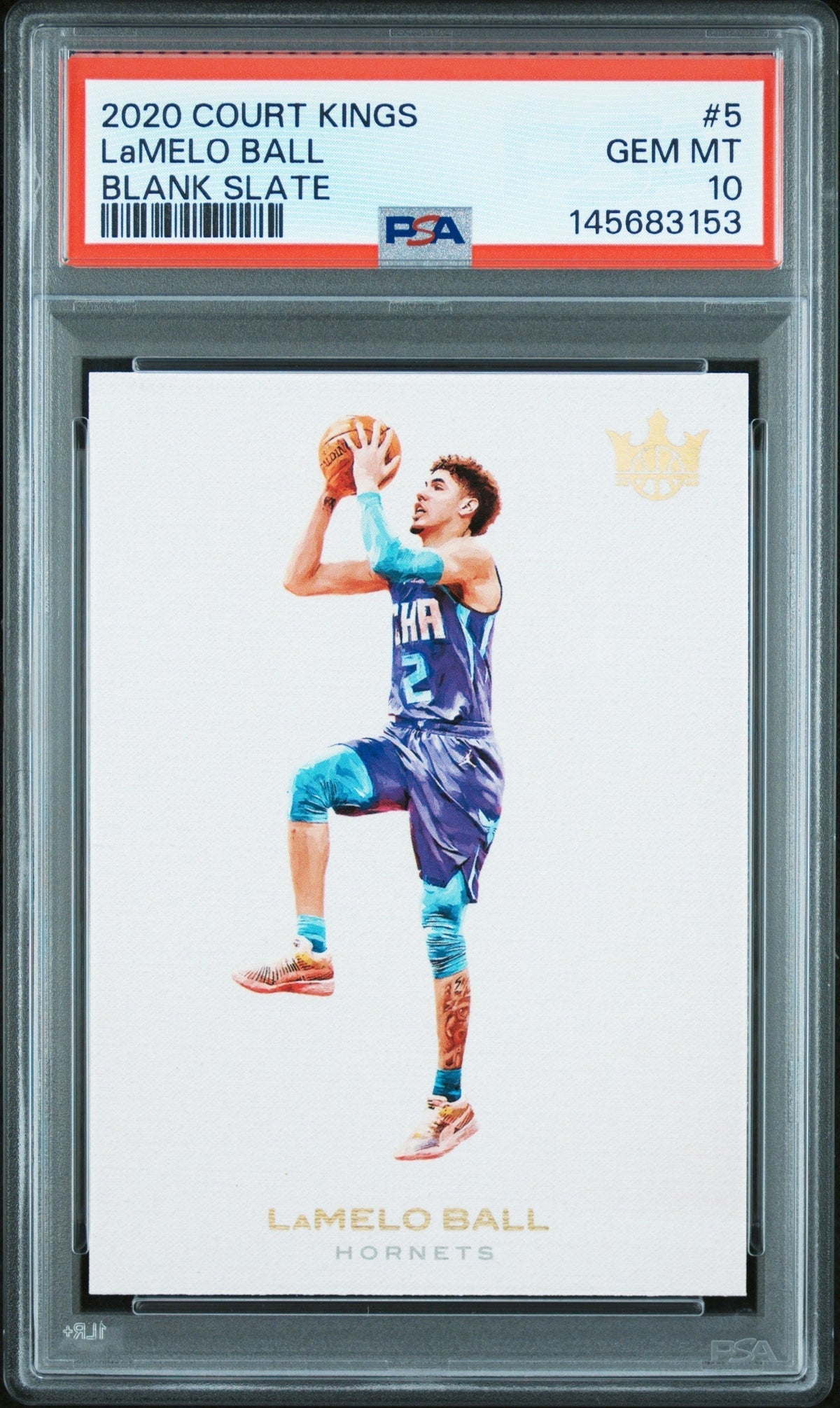 Pokémon Panini 2020 Panini Court Kings Blank Slate Lamelo Ball #5 PSA 10