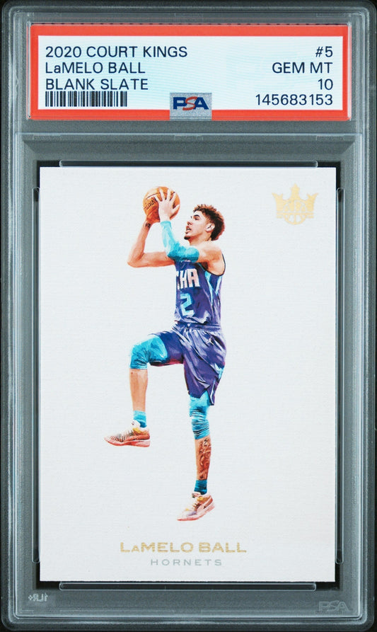 Pokémon Panini 2020 Panini Court Kings Blank Slate Lamelo Ball #5 PSA 10