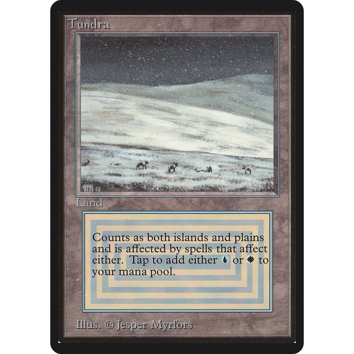 Magic The Gathering Tundra [Limited Edition Beta]