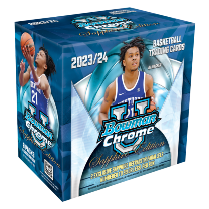 UFC MMA Topps 2023-24 Bowman University Chrome Basketball Sapphire Edition 10 Box Case