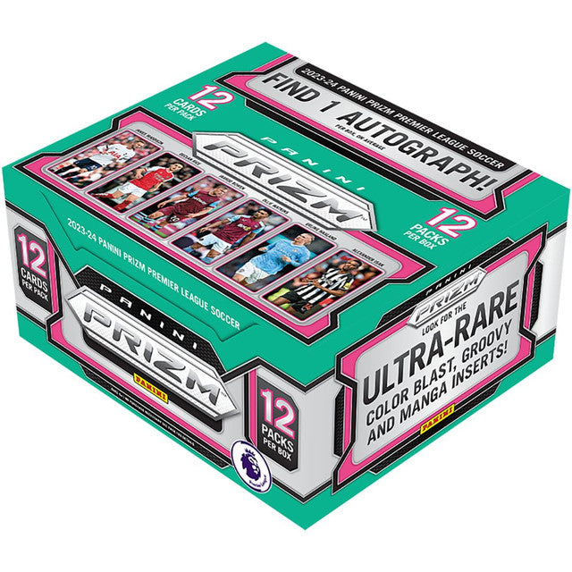 Soccer Panini 2023-24 Panini Prizm Premier League Soccer Hobby 12 Box Case