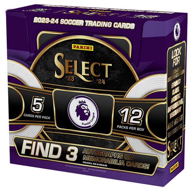 Soccer Panini 2023-24 Panini Select Premier League Soccer Hobby 12 Box Case
