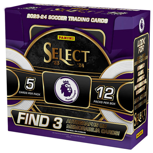 Soccer Panini 2023-24 Panini Select Premier League Soccer Hobby 12 Box Case