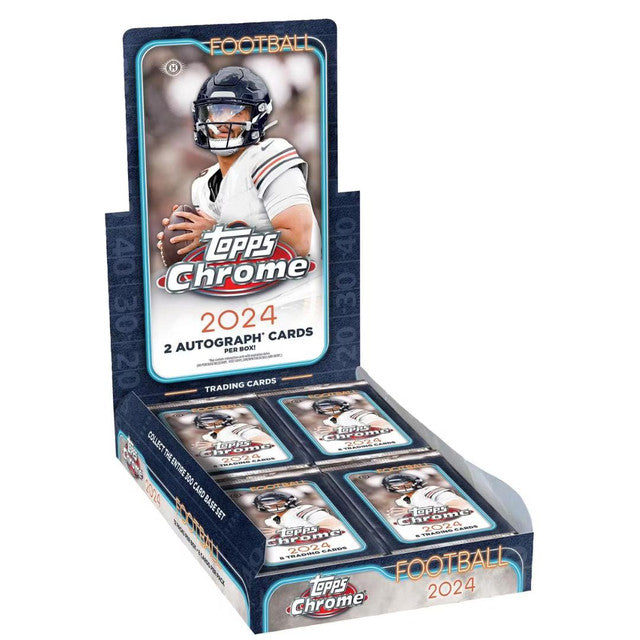 Sports Topps 2024 Topps Chrome Football Hobby 12 Box Case
