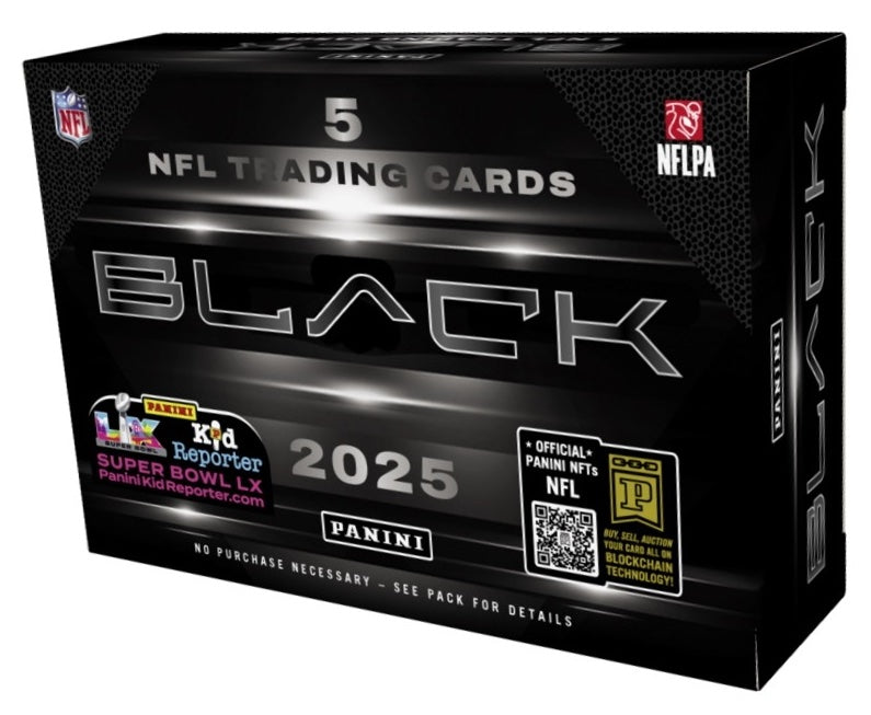Football Panini 2025 Panini Black Football Hobby 12 Box Case