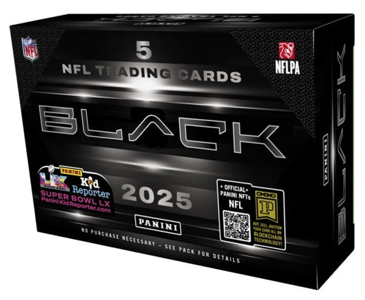 Football Panini 2025 Panini Black Football Hobby 12 Box Case