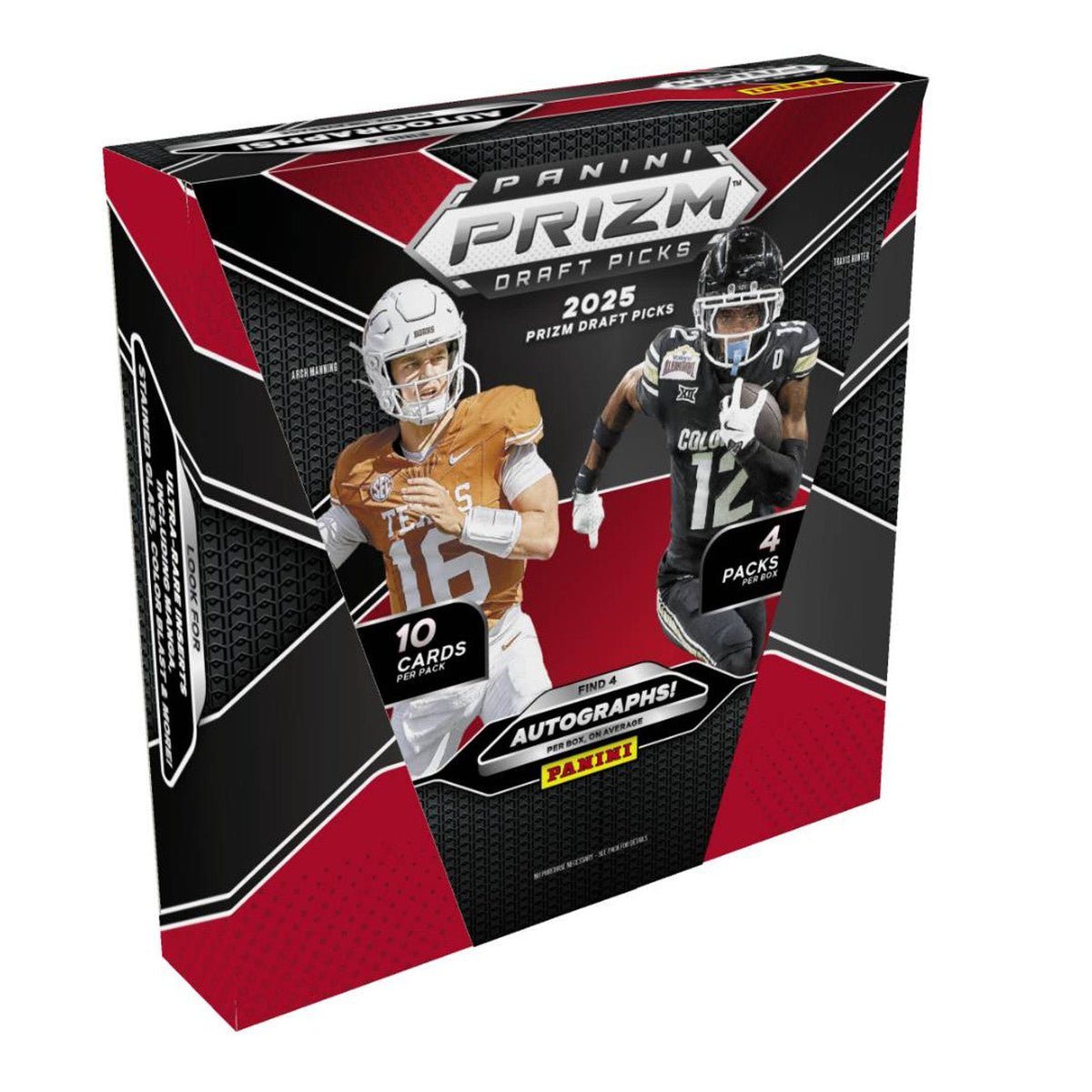 Football Panini 2025 Panini Prizm Collegiate Draft Football Hobby 16 Box Case