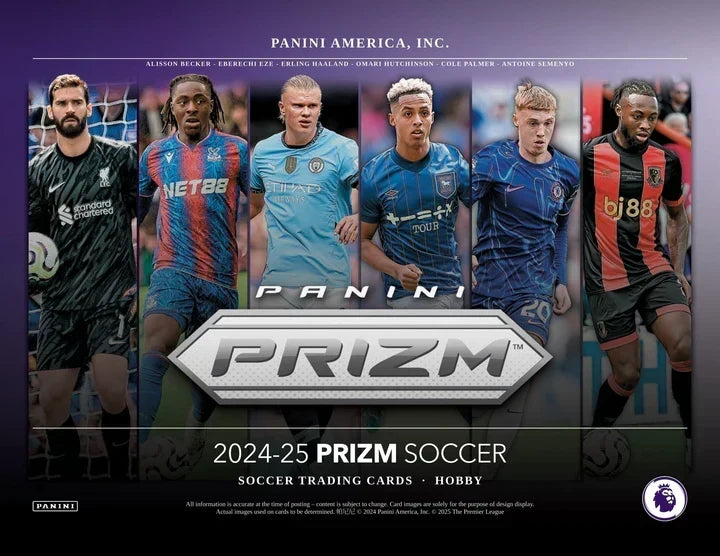Soccer Panini 2024-25 Panini Prizm Premier League Soccer Hobby 12 Box Case