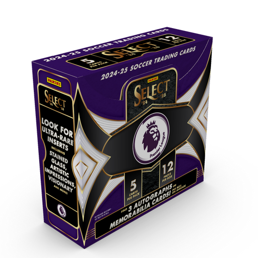 Soccer Panini 2024-25 Panini Select Premier League Soccer Hobby 12 Box Case