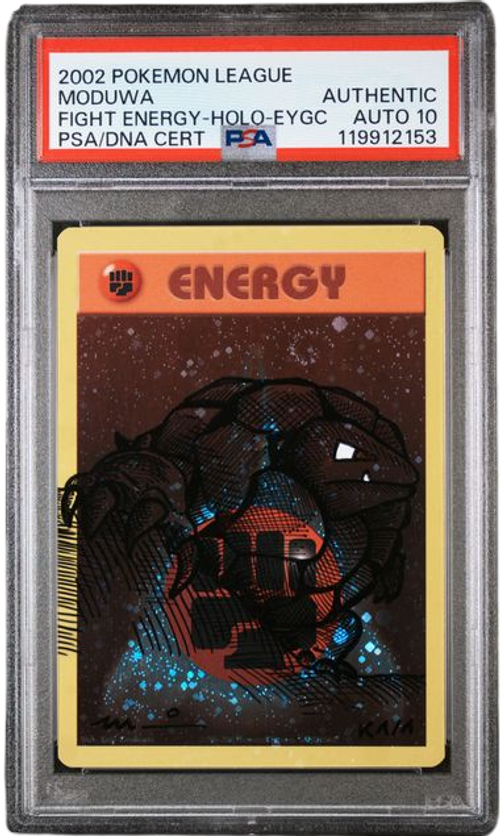 Pokémon PSA Auto 10 Moduwa Golem Fighting Energy-Holo