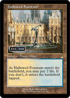 Pokémon Hallowed Fountain (Retro Frame) (Serial Numbered) - Ravnica Remastered (Rvr)