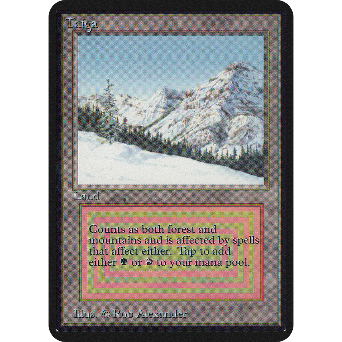 Magic The Gathering Taiga [Limited Edition Alpha]