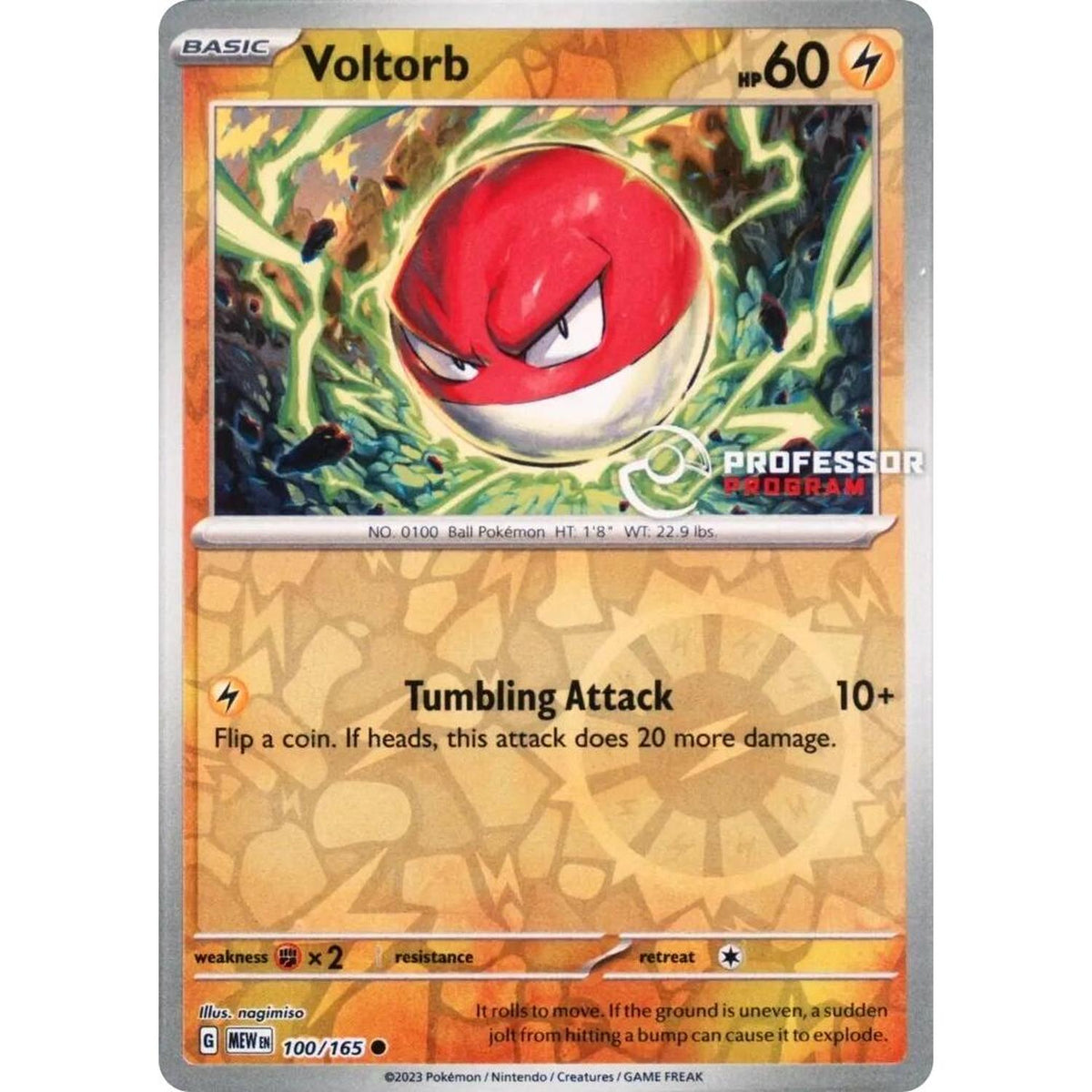 Pokémon Voltorb (100/165) [Professor Program Promos]