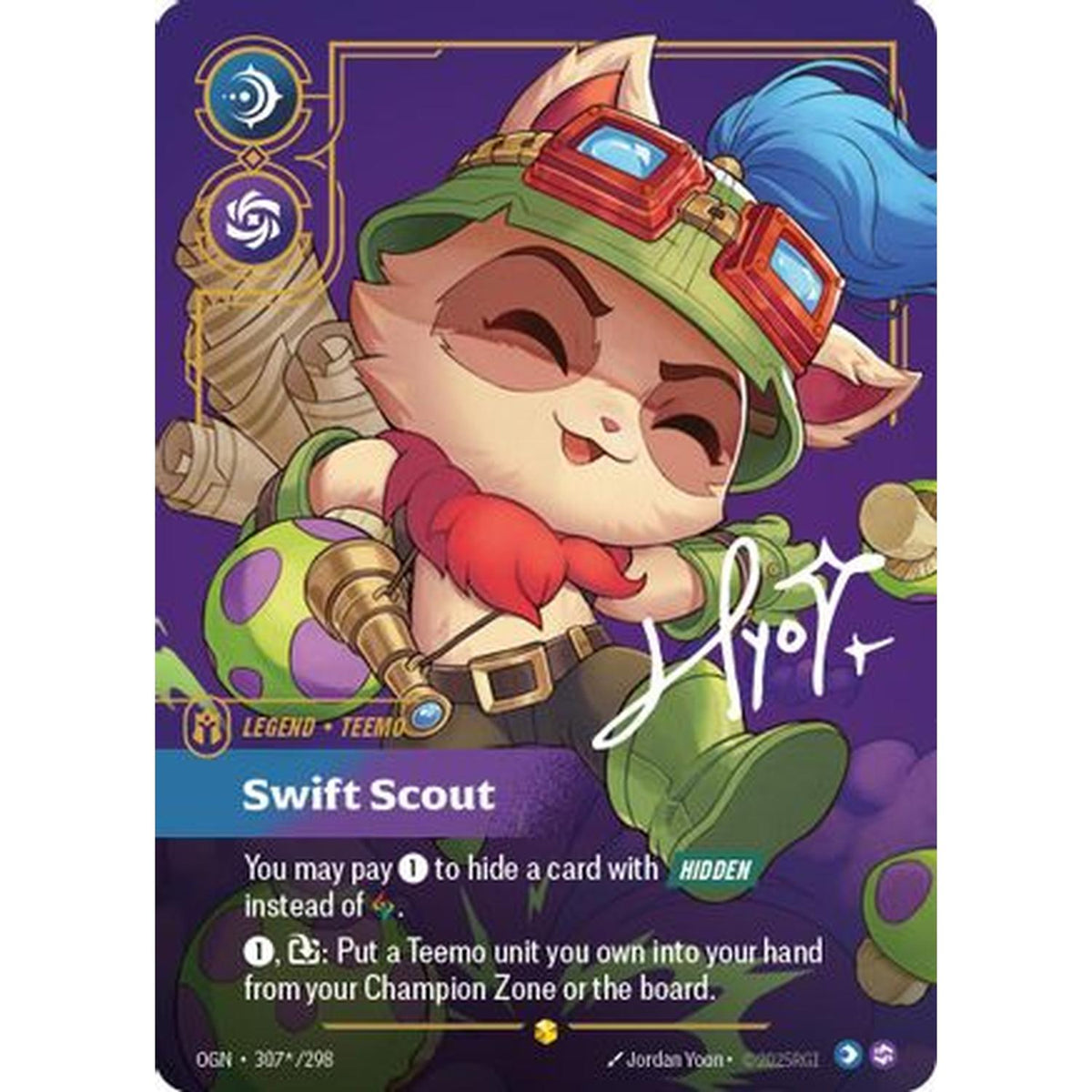 Sports Teemo - Swift Scout (Signature) (307*/298) [Origins] Foil