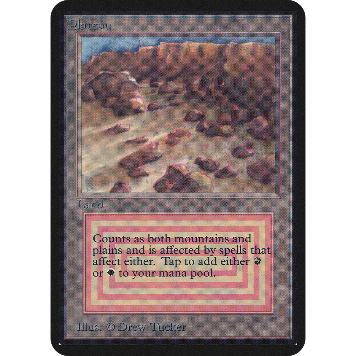 Magic The Gathering Plateau [Limited Edition Alpha]