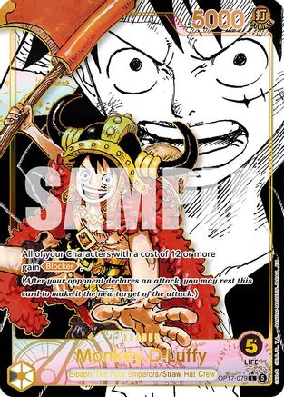 One Piece TCG Monkey.D.Luffy (079) (Super Leader Alternate Art) (Op17-079) - The World'S Strongest Warriors Foil