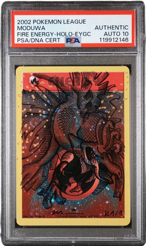 Pokémon PSA Auto 10 Moduwa Ho-Oh Fire Energy-Holo