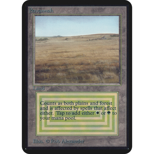Magic The Gathering Savannah [Limited Edition Alpha]