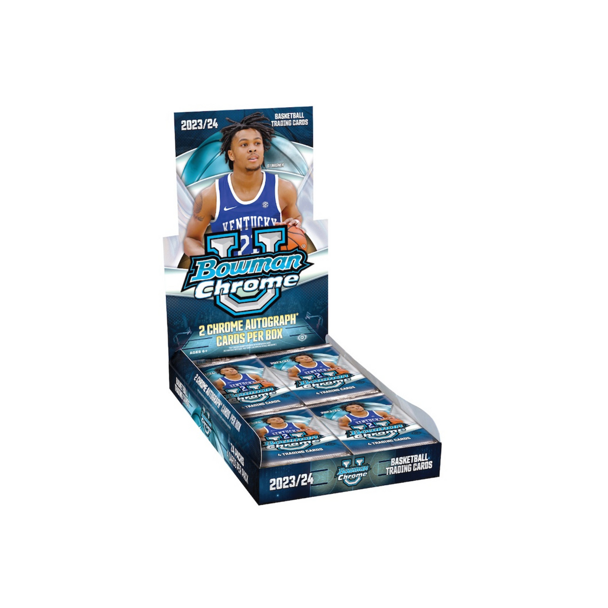 Basketball Topps 2023-24 Bowman University Chrome Basketball Hobby 12-Box Case