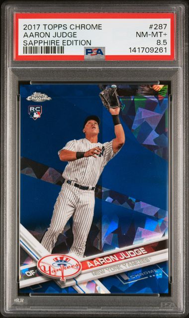 Baseball Topps Aaron Judge 2017 Topps Chrome Sapphire Edition Rc PSA 8.5