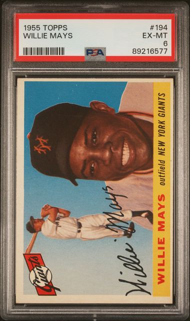 Baseball Topps Willie Mays 1955 Topps #194 PSA 6