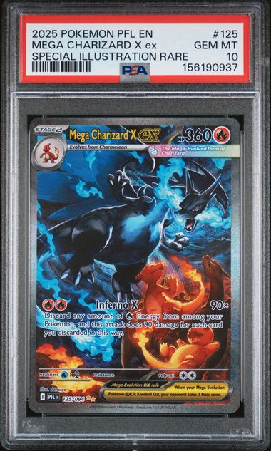Pokémon PSA 10 Mega Charizard X EX Phantasmal Flames