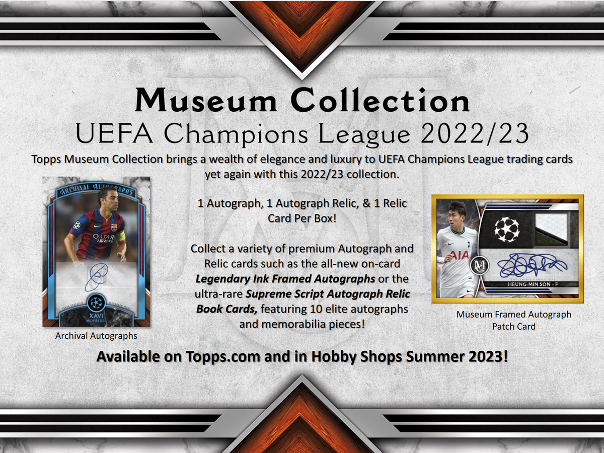 Soccer Topps 2022-23 Topps Uefa Champions League Museum Collection Soccer 12 Box Case