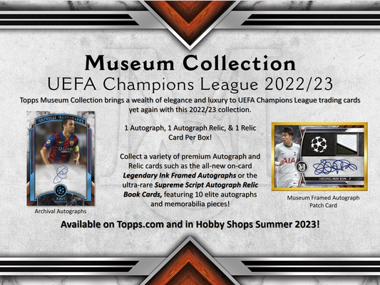 Soccer Topps 2022-23 Topps Uefa Champions League Museum Collection Soccer 12 Box Case