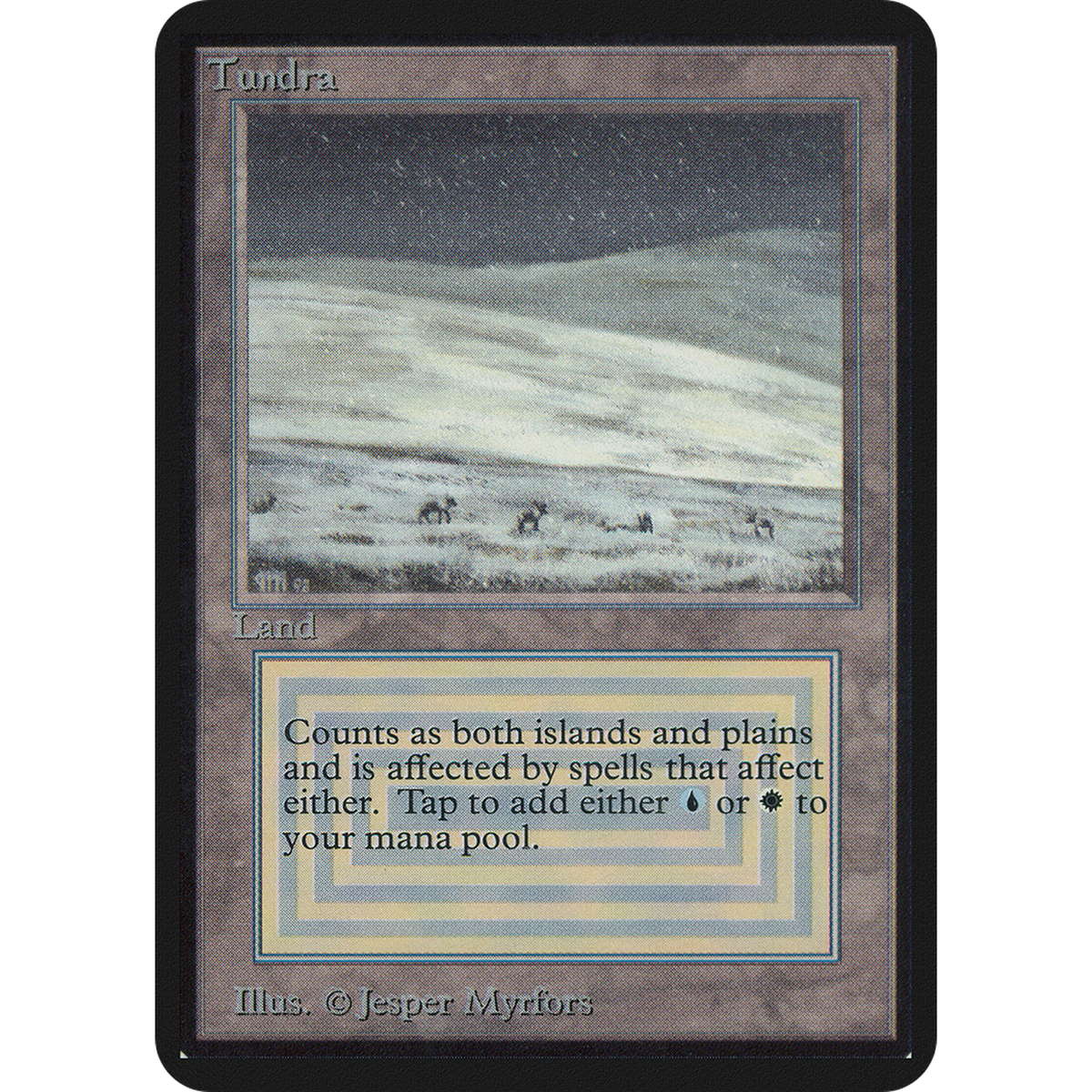 Magic The Gathering Tundra [Limited Edition Alpha]