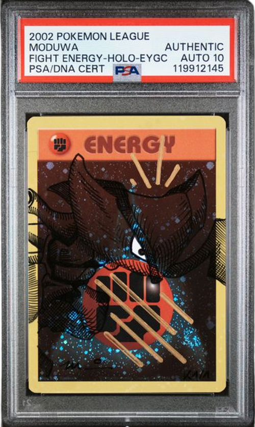 Pokémon PSA Auto 10 Moduwa Kabutops Fighting Energy-Holo