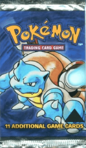 Pokémon Base Set Black Triangle Error Booster Pack