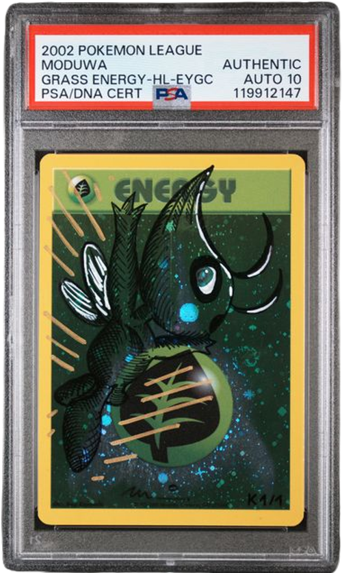 Pokémon PSA Auto 10 Moduwa Celebi Grass Energy-Holo