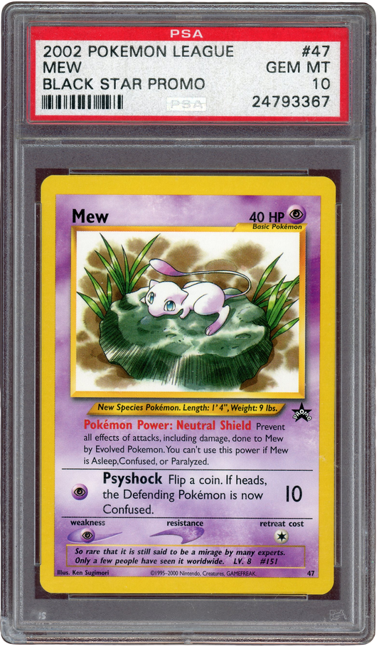 Pokémon PSA 10 Mew Black Star Promo