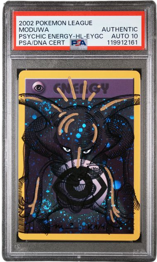 Pokémon PSA Auto 10 Moduwa Alakazam Psychic Energy-Holo