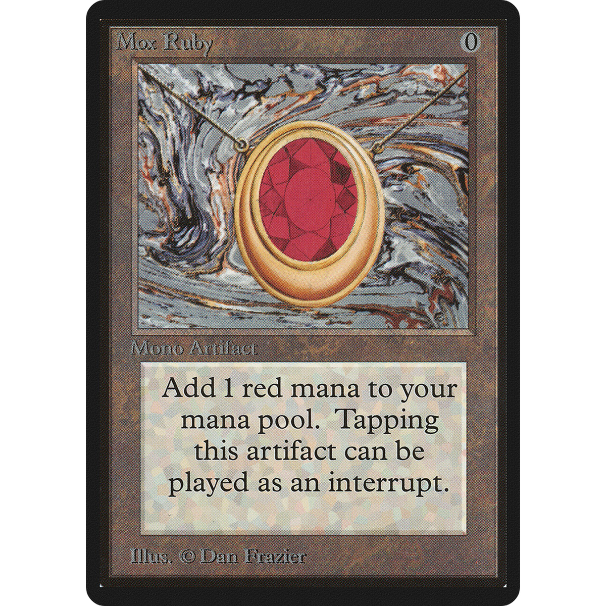 Magic The Gathering Mox Ruby [Limited Edition Beta]