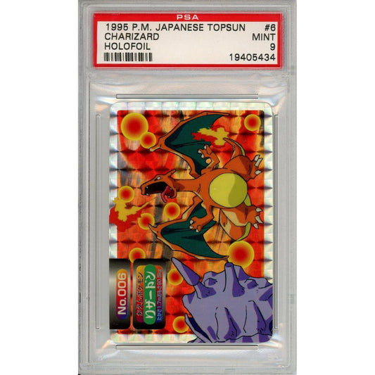 Pokémon Pokemon Graded: Jp Charizard #6 Topsun (1995) Holofoil PSA 9