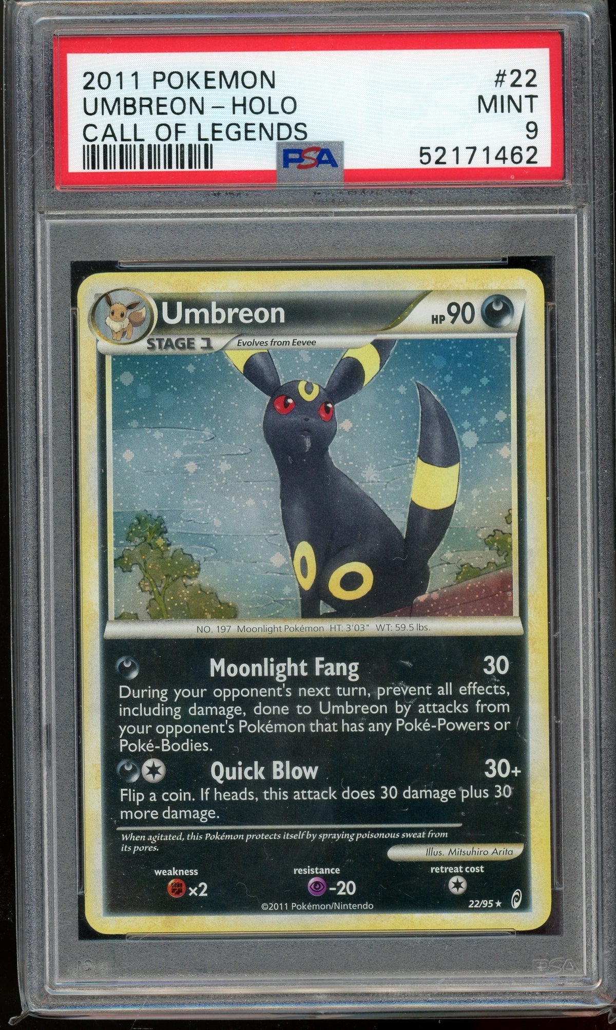 Sports PSA 9 Umbreon Call Of Legends