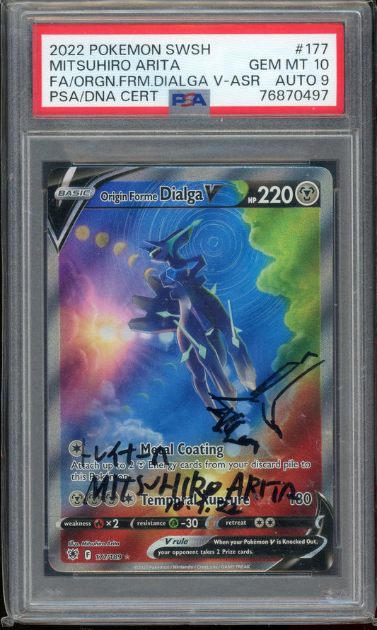 Sports PSA Auto 9 Orgn.Frm.Dialga V Mitsuhiro Arita