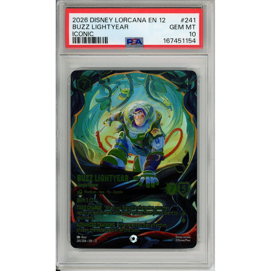 Disney Lorcana Lorcana Graded: Buzz Lightyear Jungle Ranger 241/204 Wilds Unknown (2026) PSA 10